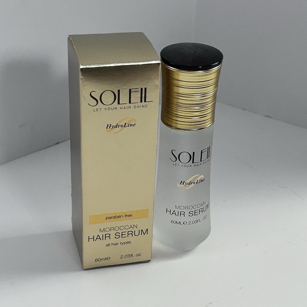 Soleil Moroccan Hair Serum 2.03 Fl. Oz. 60ml Hydroline New In Box